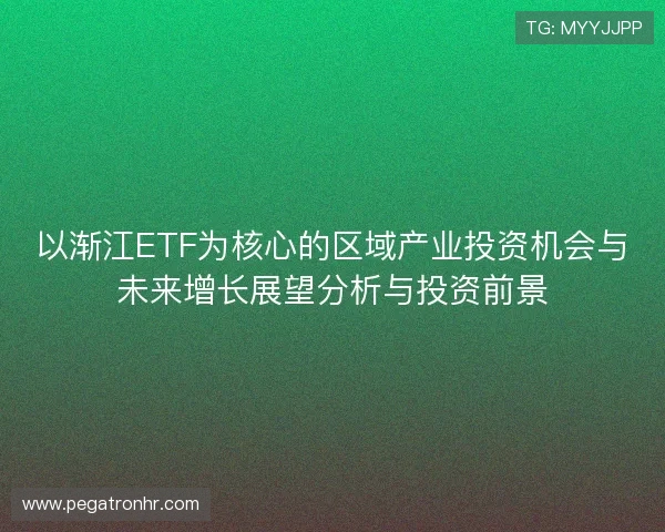 以渐江ETF为核心的区域产业投资机会与未来增长展望分析与投资前景 以渐江ETF为核心的区域产业投资机会与未来增长展望分析与投资前景